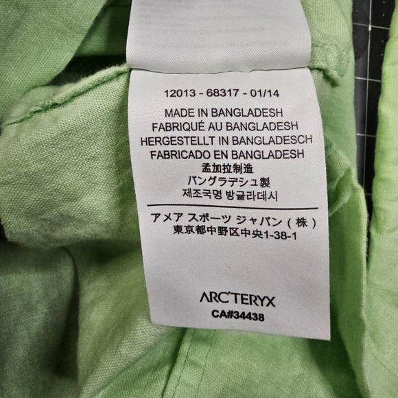 Arcteryx C'esta Linen Hoodie Womens Medium Yellow Anorak Gorpcore Hiking Outdoor - Picture 9 of 16